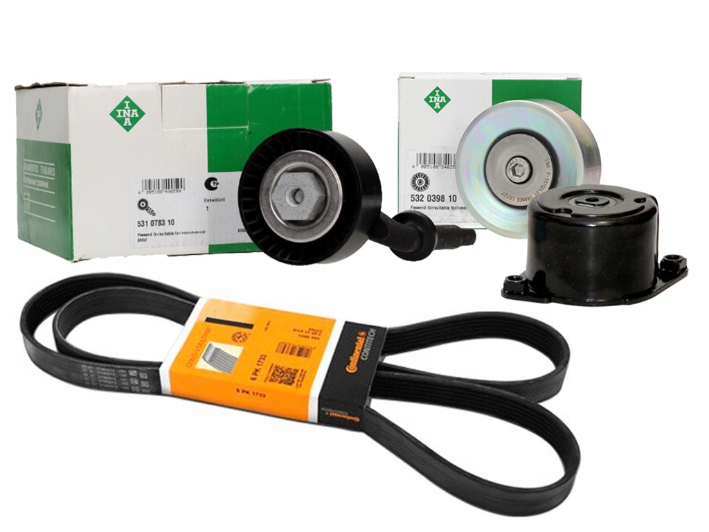 6PK2160 - Натяжитель ролика ремень INA BMW 5 E60 E61 525D 530d