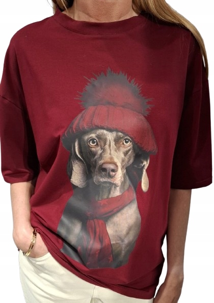 Cocomore Tričko Mikina s potiskem Bordová 36/S Novinka