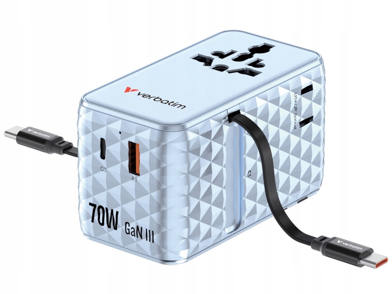 Adapter podróżny Verbatim 30187 70W (Uniwersalny)