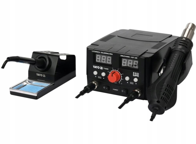 Pájecí Stanice 2V1 Typ Hrotu 900 M Hot Air 750 W Led Displej Yato
