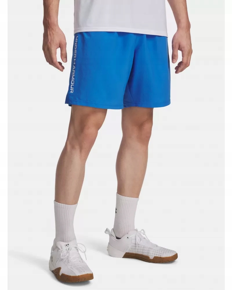 Spodenki Męskie Under Armour Treningowe Szybkoschnące Tech Wordmark L