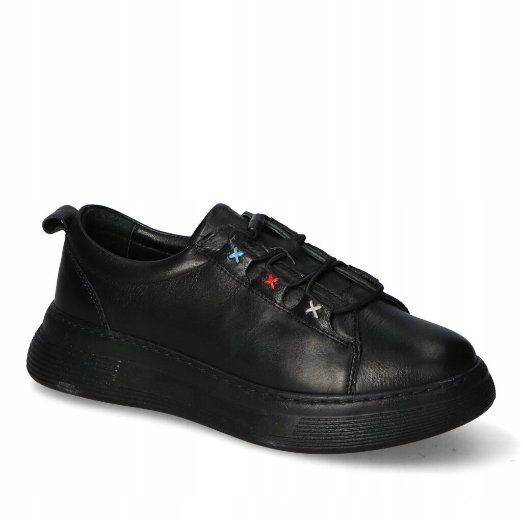 Pohodlné dámské tenisky Polobotky Modo Černé Přírodní kůže 36