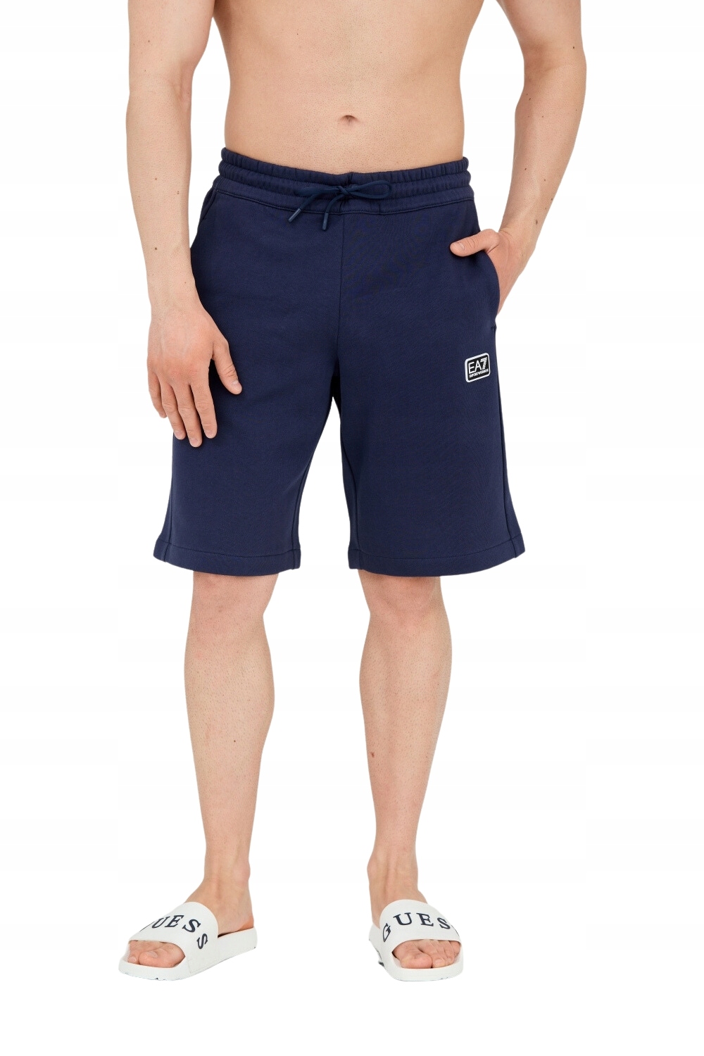 EA7 Pánské tmavě modré kalhoty s nášivkou, velikost S