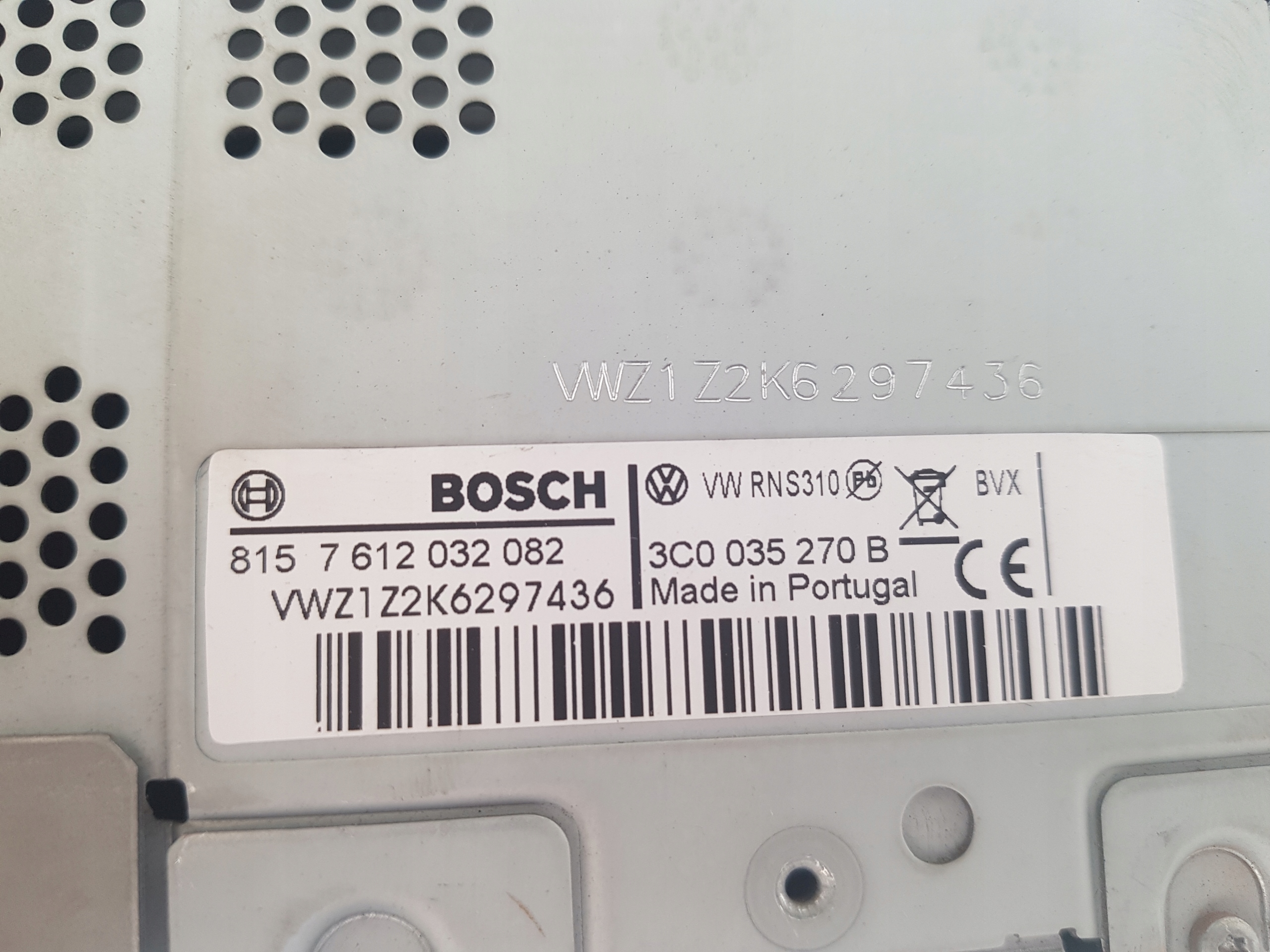 vw GOLF VI PASSAT B7 TOURAN радио RNS310