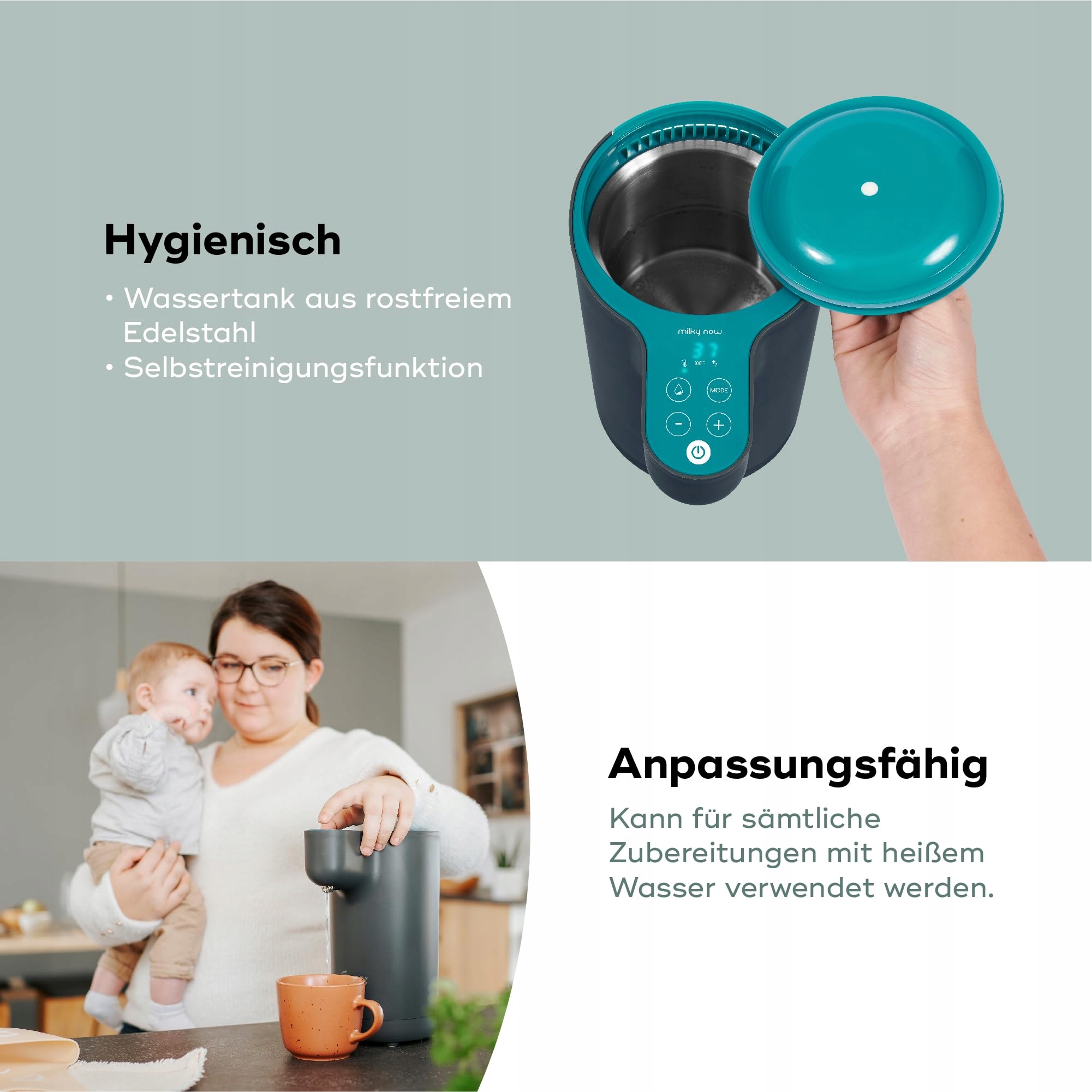 BABYMOOV Milky Now Podgrzewacz Do Butelek Z Regulacją Temperatury — miniatura 5