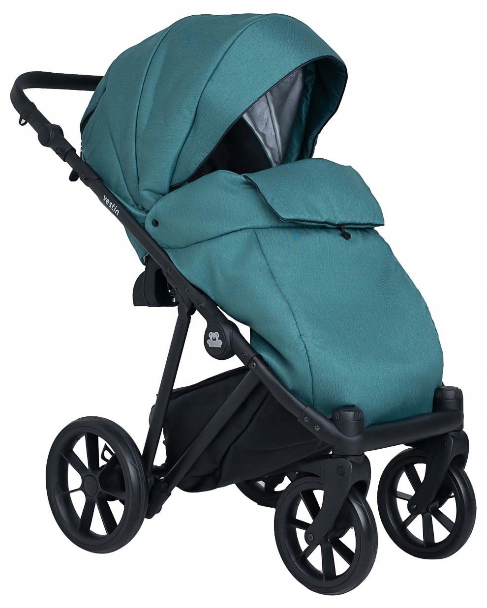 Vestin Black Wózek dziecięcy wielofunkcyjny 2w1+ECO Skóra Typ siedziska Rozkładane