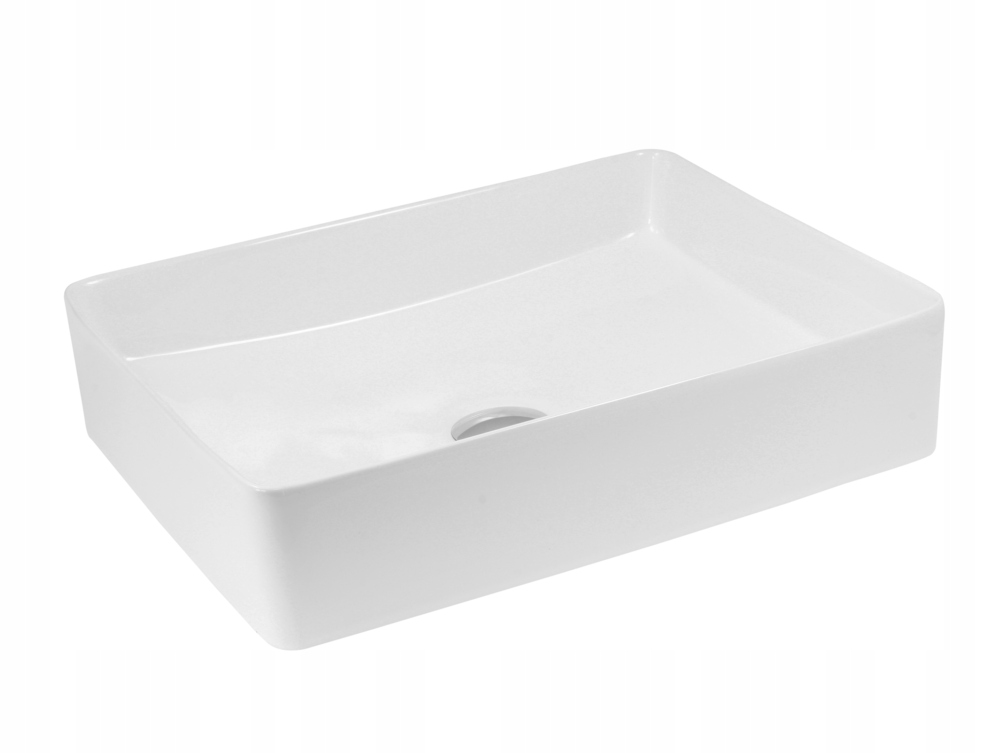 Umyvadlo na desku Avila 50 cm, bílá barva, keramika Lavita, prémiový design