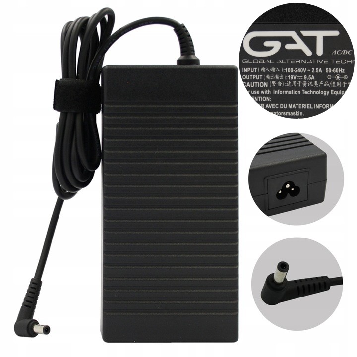 Zasilacz Do Asus 180W 19V 9.5A FX502 FX553 GL62 GT60 Ładowarka 5.5x2.5
