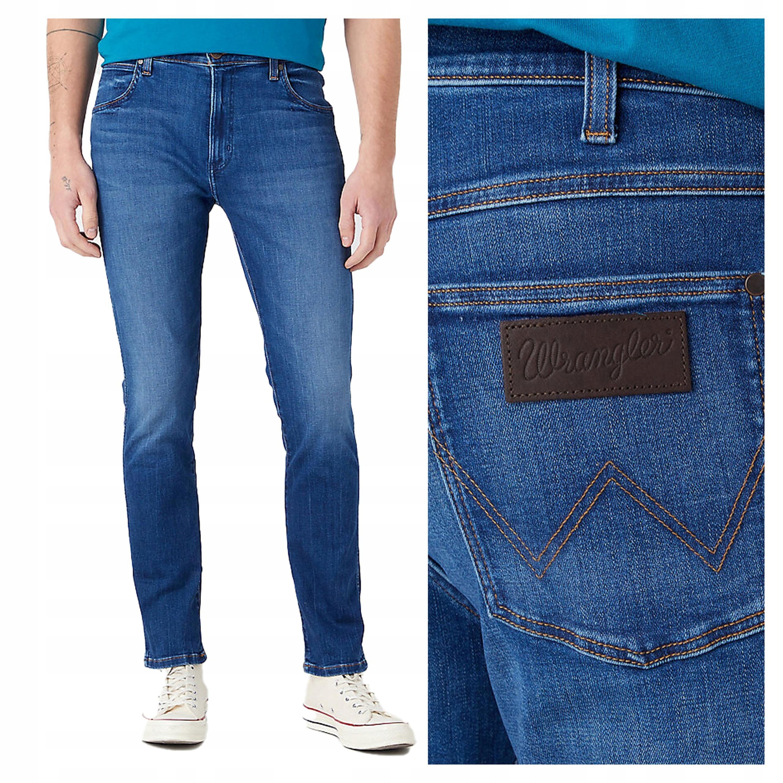 Wrangler Larston W30 L32 Pánské džínové kalhoty džíny Přiléhavé