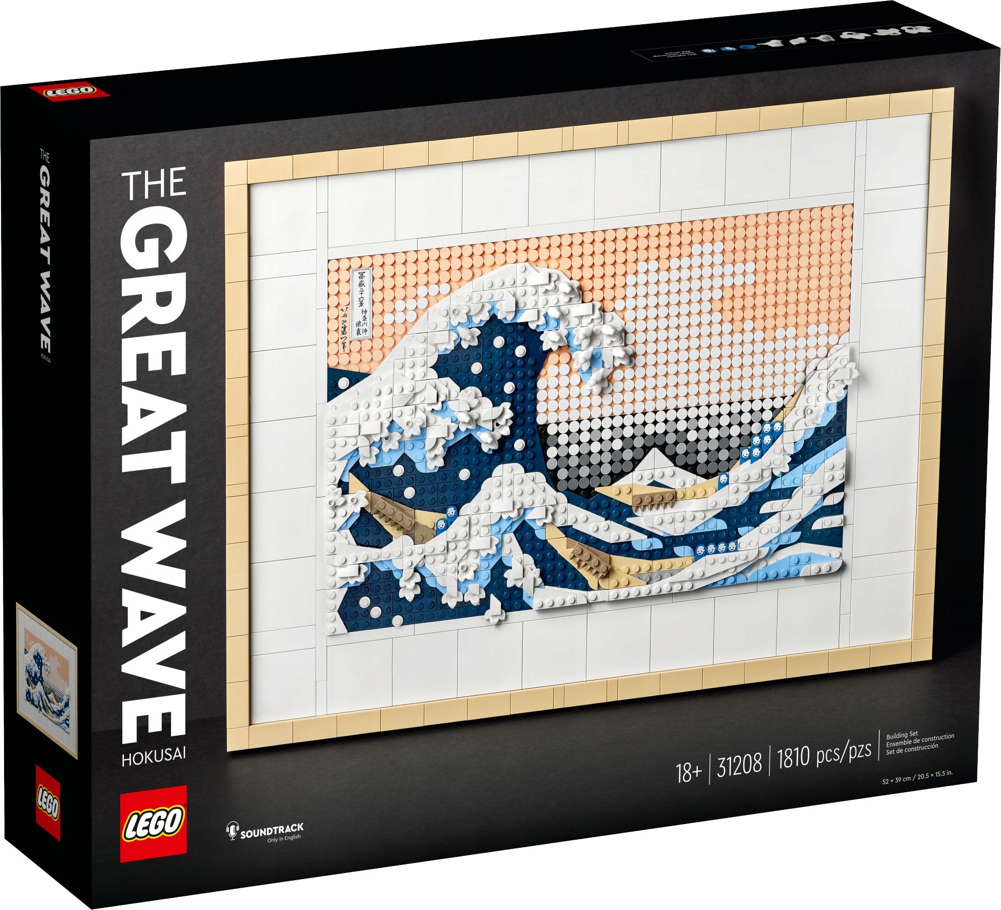 

Oryginalne Lego 31208 Art Hokusai Wielka fala