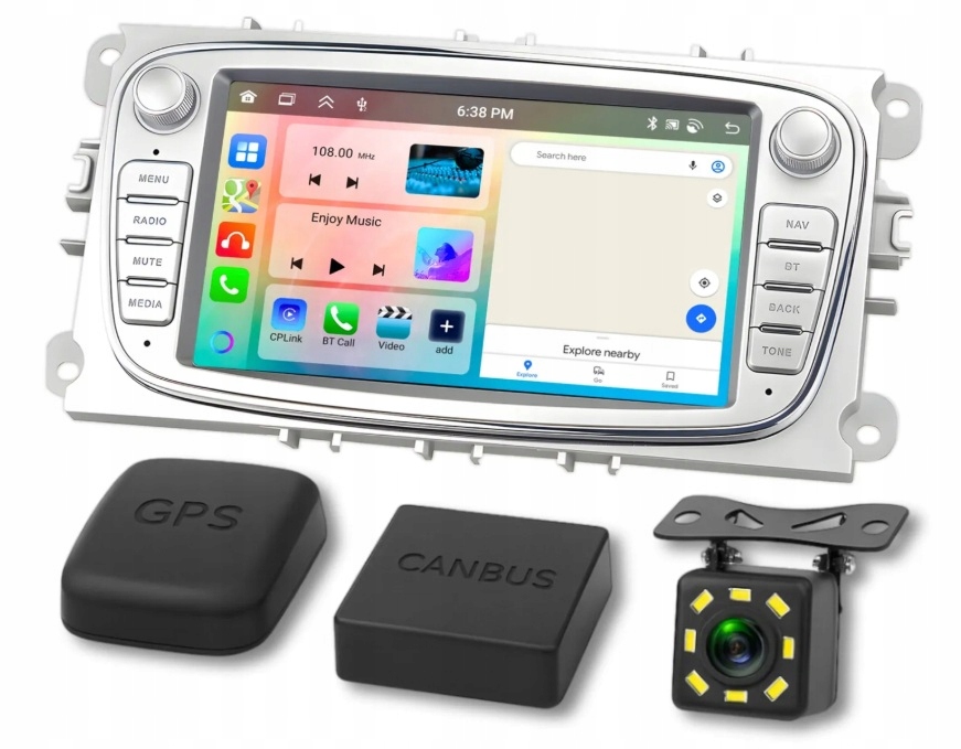 Rádio Android Pro Ford Mondeo MK4 Focus MK2 MK3 Galaxy Wifi Navigace