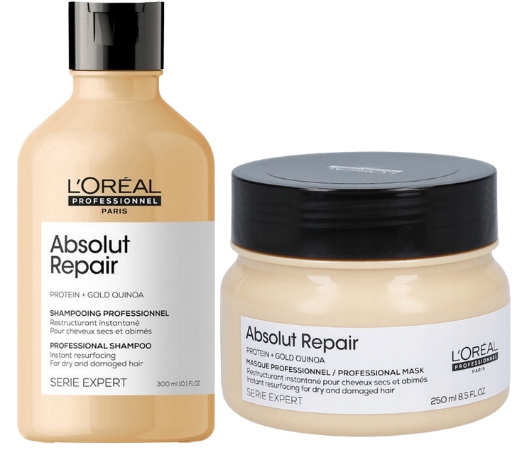 Loreal Absolut Repair Zestaw do Włosów Szampon 300 ml Maska 250 ml