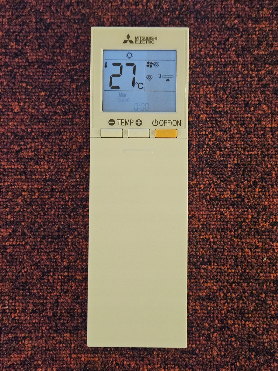 Dálkové ovládání klimatizace Mitsubishi SH20A s podsvícením