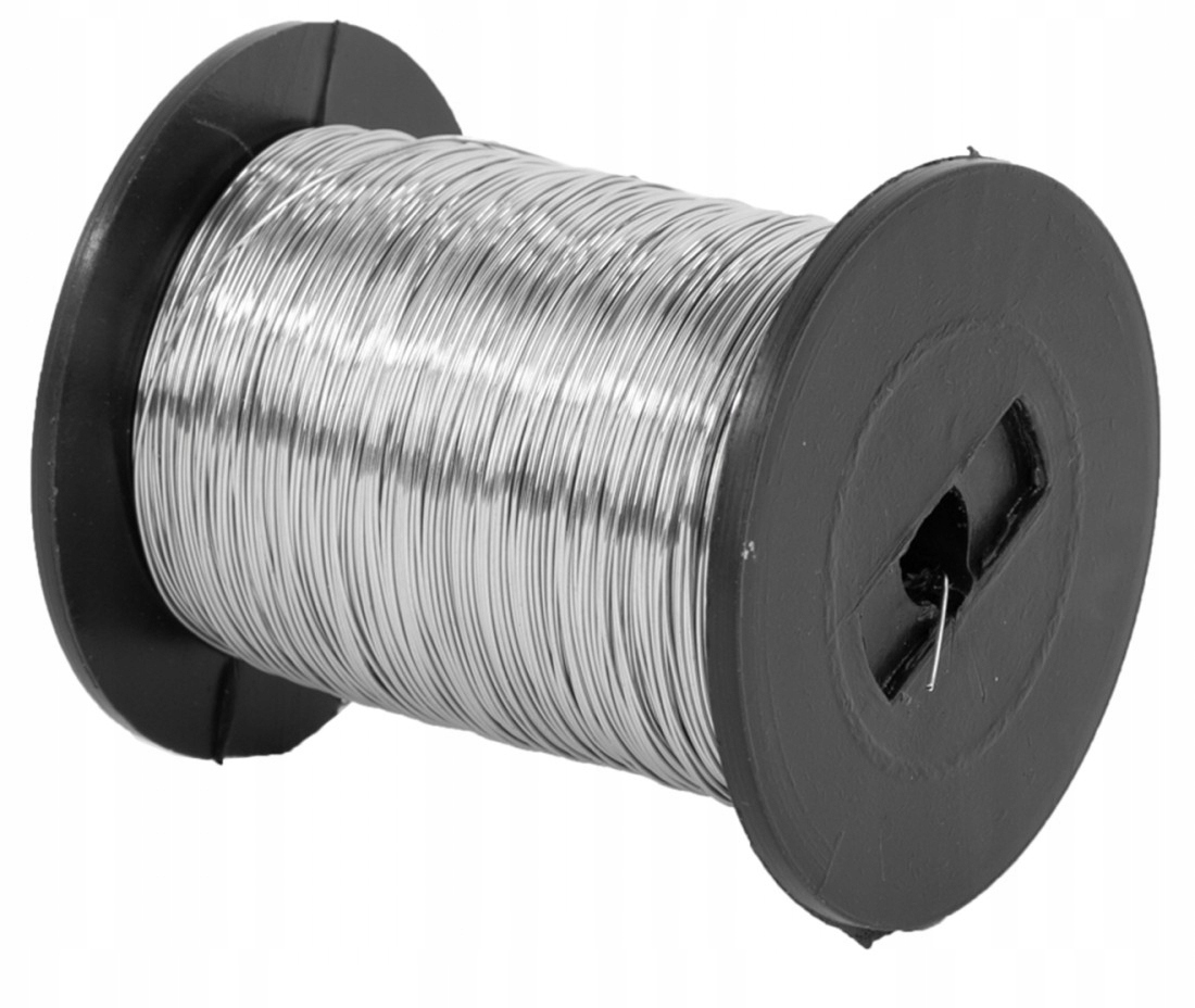 Drut pszczelarski do ramek do drutowania ramek fi 0,4 / 500 gram NIERDZEWNY
