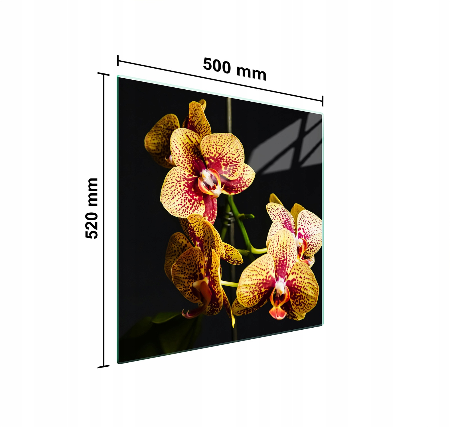Ochranná Skleněná Deska Na Sporák 50x52 Orchidej Tvrzené Sklo
