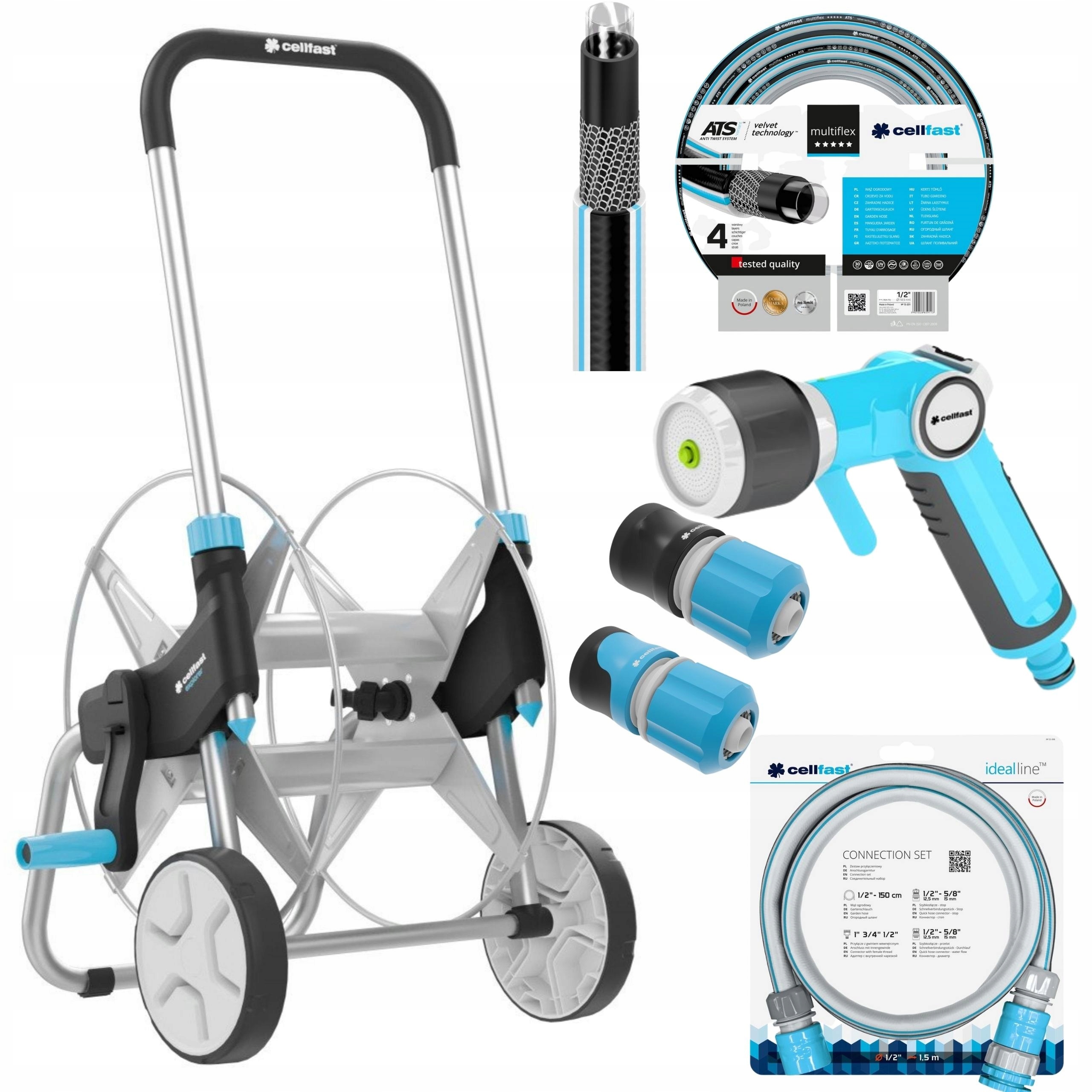 Cellfast Explorer Vozík Hadice 1/2" 25 M Zavlažovač