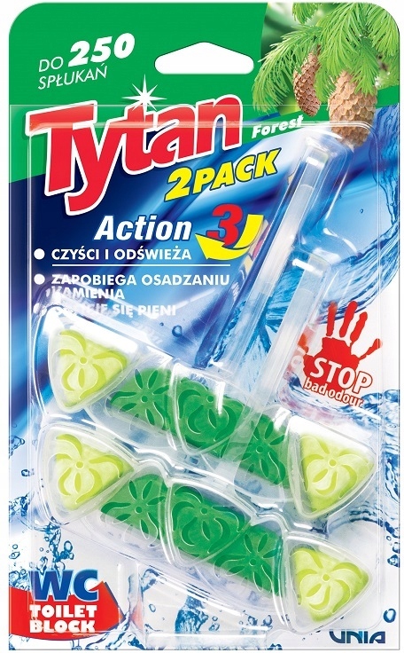 

Tytan Zawieszka Do Wc Action 3 Leśna 2x40g