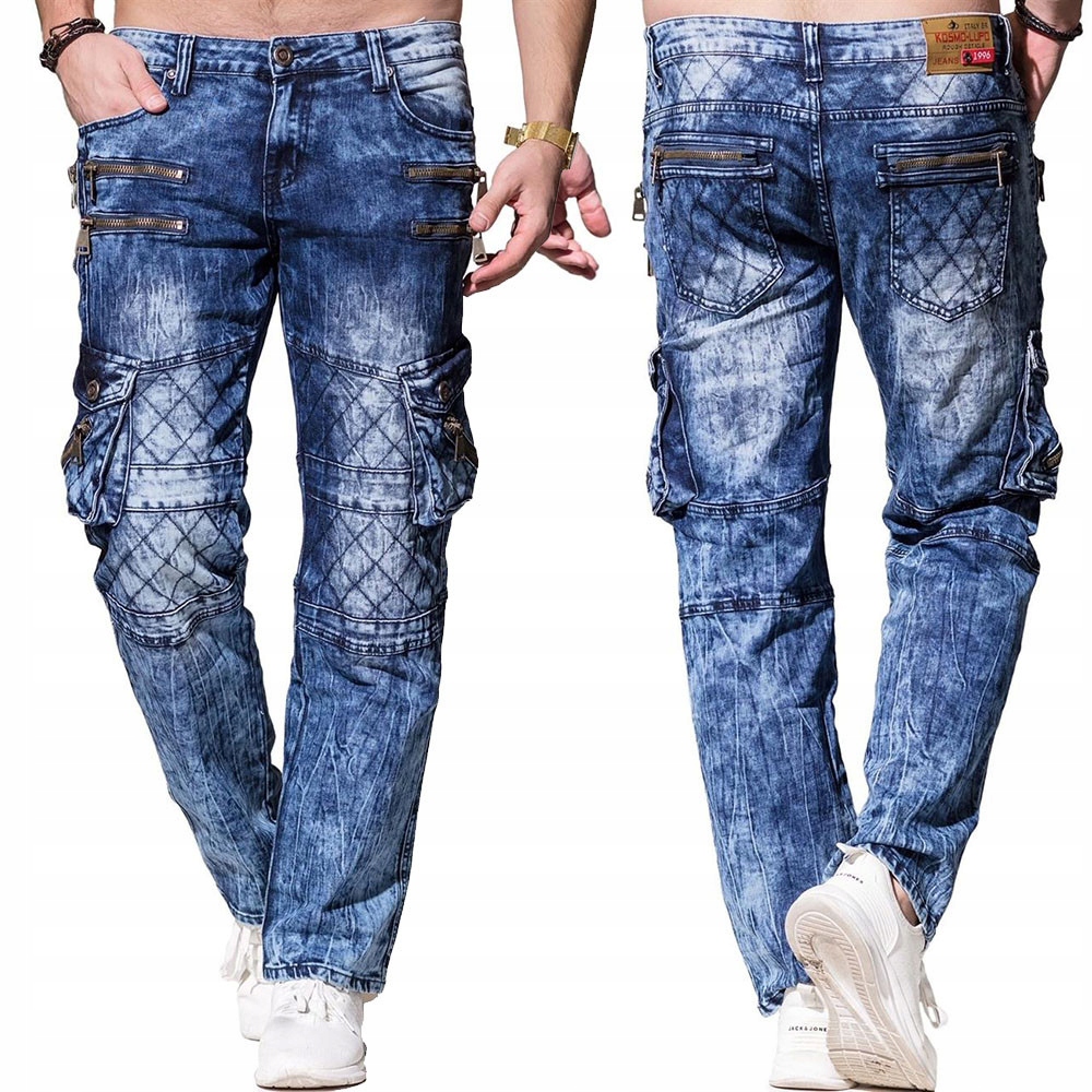 Kosmo Lupo kalhoty pánské KM060 L:32 jeans džíny kapsáče 32 jeans