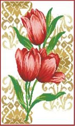 Křížková výšivka počítaná sada (kanva, mulina)