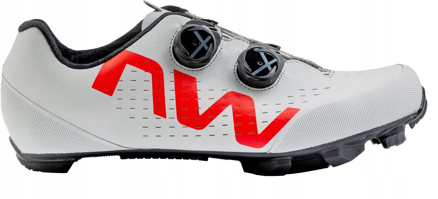 Buty Rowerowe Northwave Rebel 3 Light Grey Red Fluo Nowy Kolor!