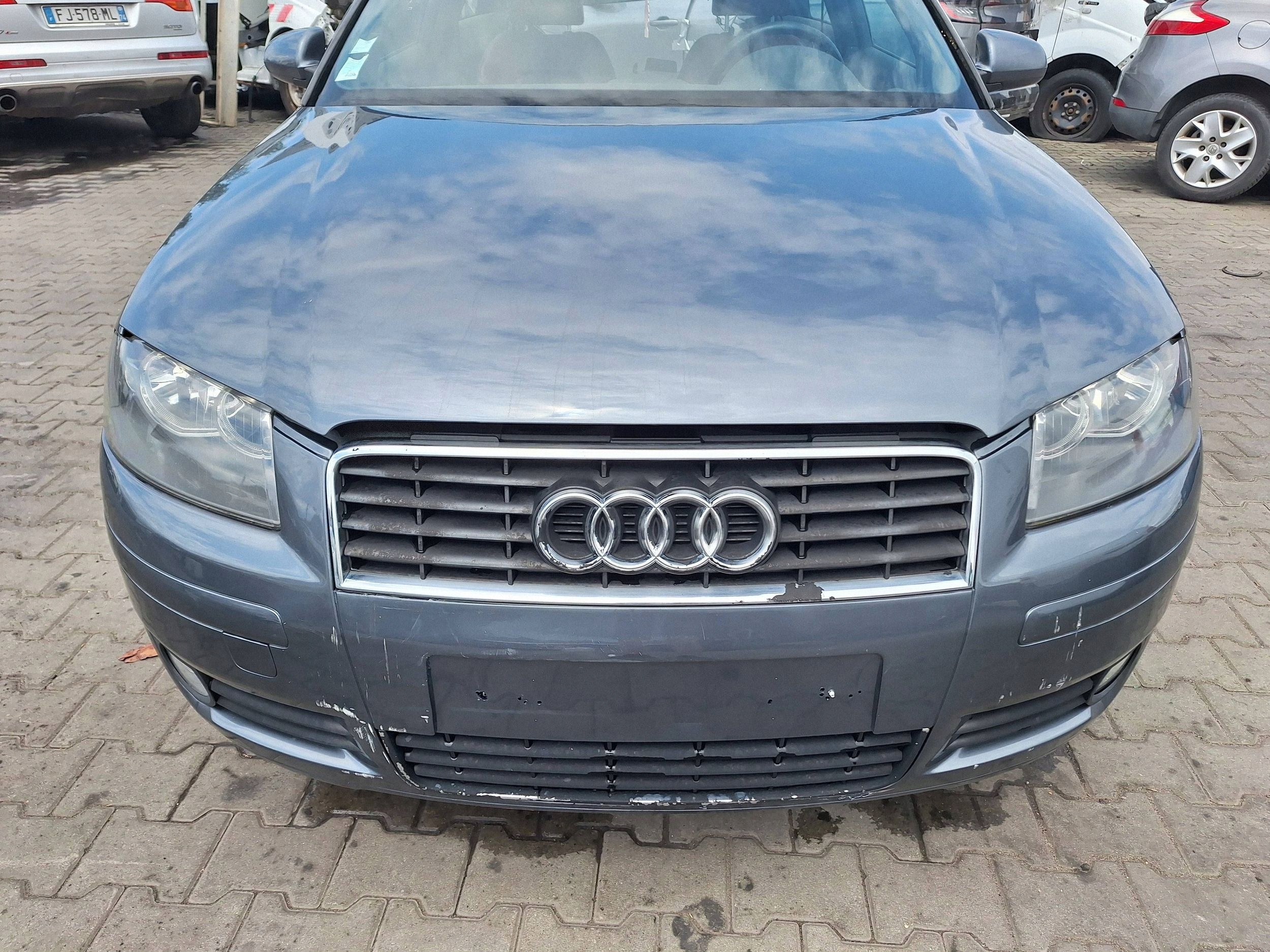 AUDI A3 8P 03- front bumper fender bonnet light support panel for radiators radiator LX7Z