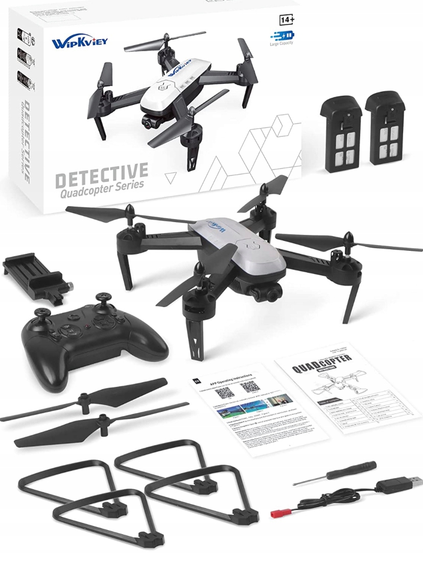 Wipkviey Dron TY-T6 s kamerou 1080p Hd, WiFi Fpv