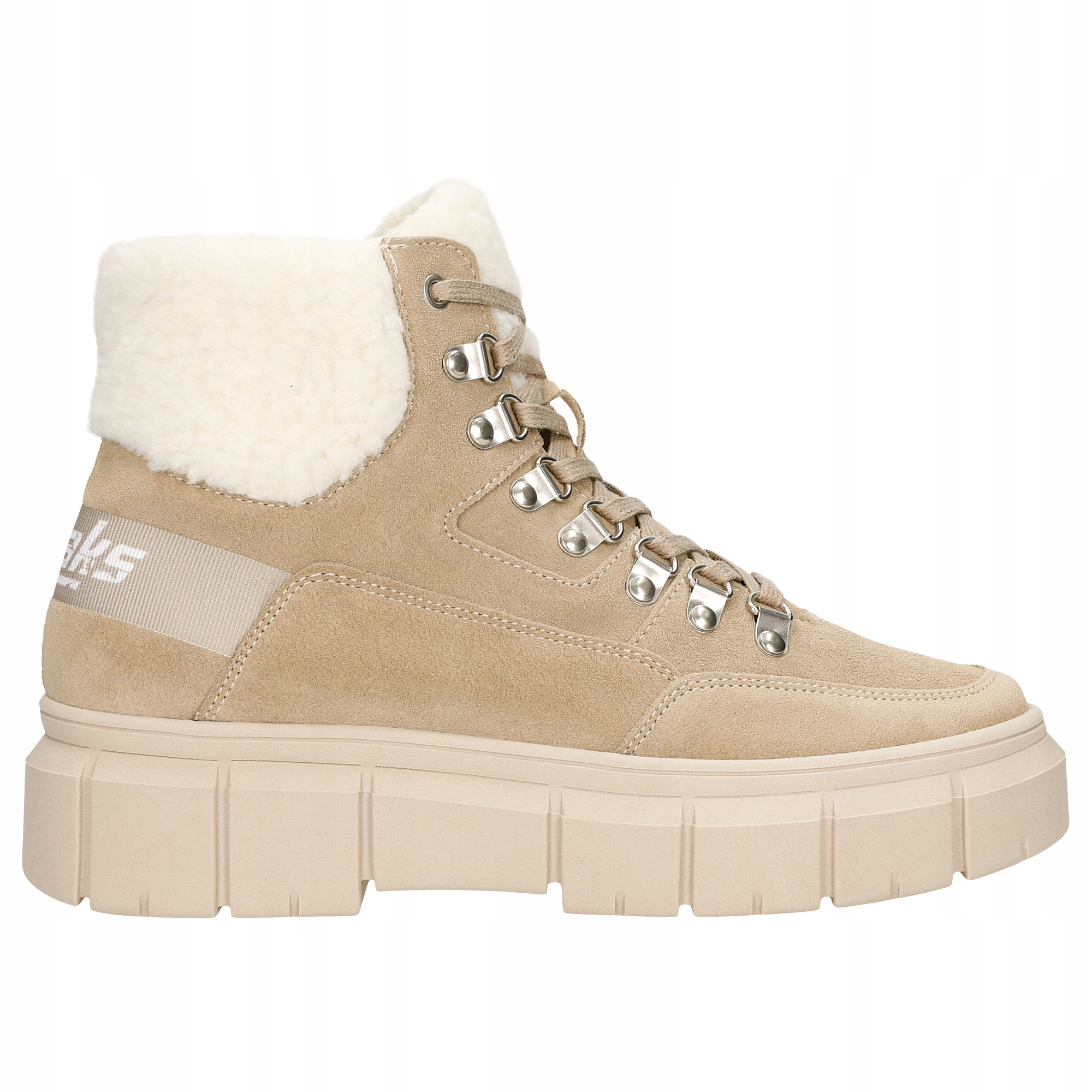 Dámské zateplené kozačky Relaks béžové vel. 38