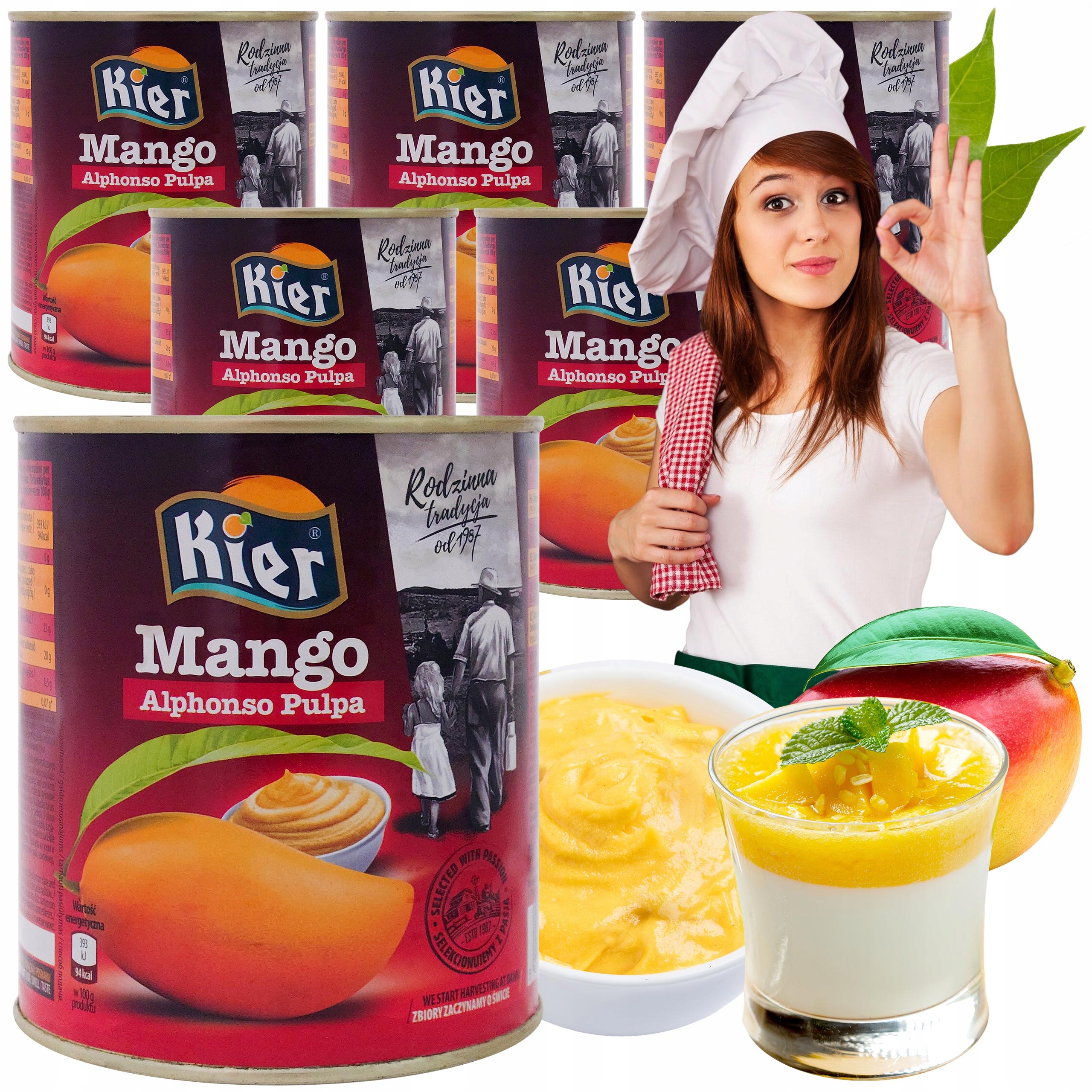 Pyré Z Manga Alphonso 6x850g Kier – Ideální Pro Dezerty A Smoothie