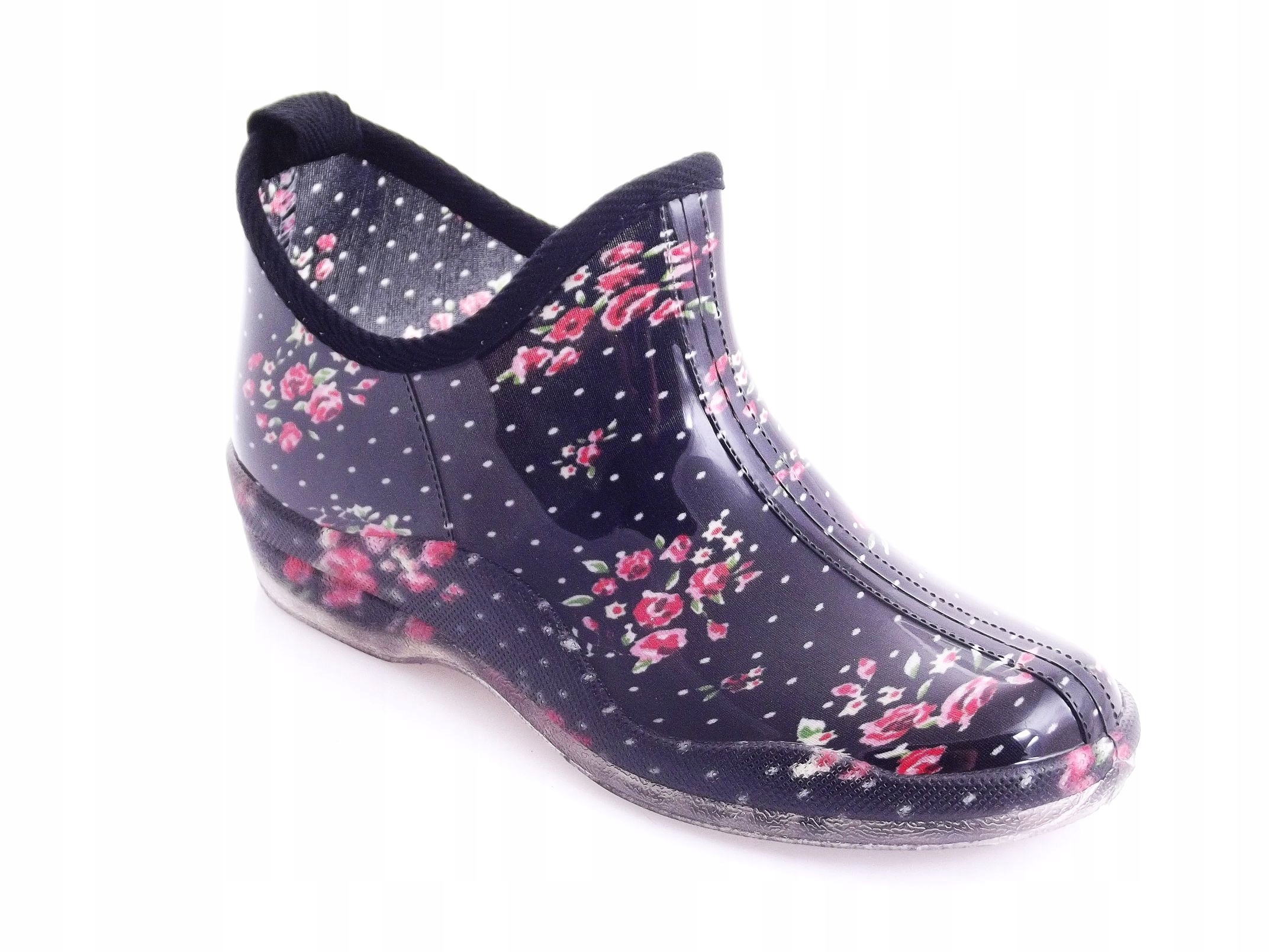 Kalosze damskie krótkie czarne 3 lakier r.40/przeczytaj opis/