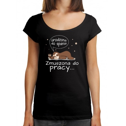 

Koszulka Damska Oversize Urodzona Do Spania M