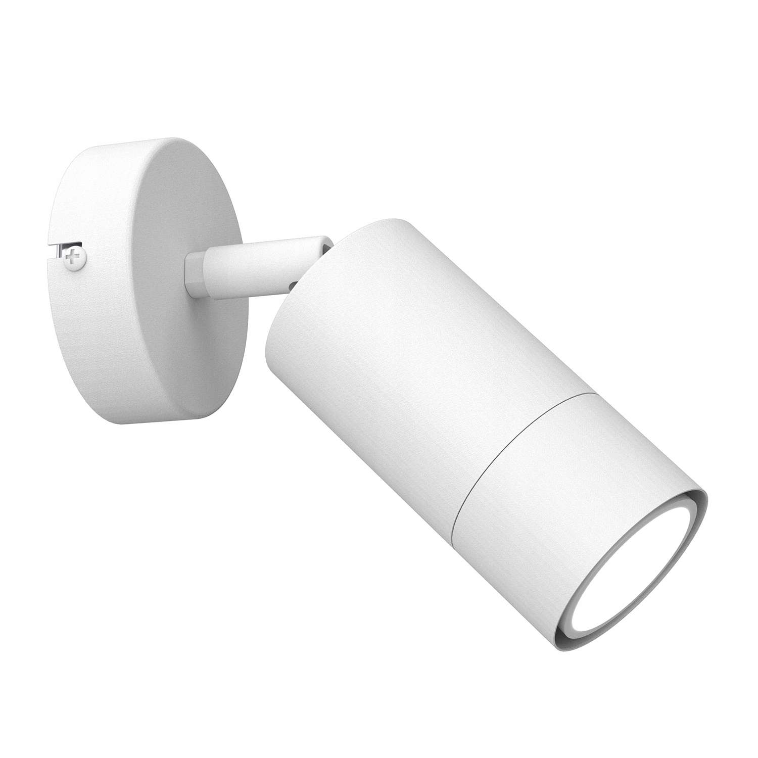 Pohyblivá bílá nástěnná lampa s minimalistickým reflektorem Luminex