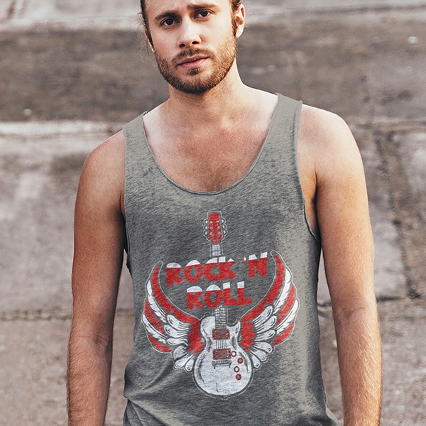 TANK TOP HORROR/ROCK ROCK N ROLL GUITAR 1 Rozmiar XL