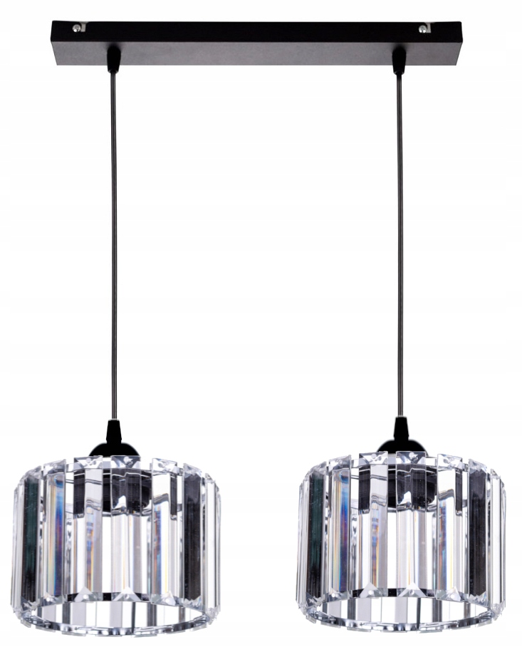 

Szklana Lampa Wisząca Sufitowa Żyrandol Plafon Led