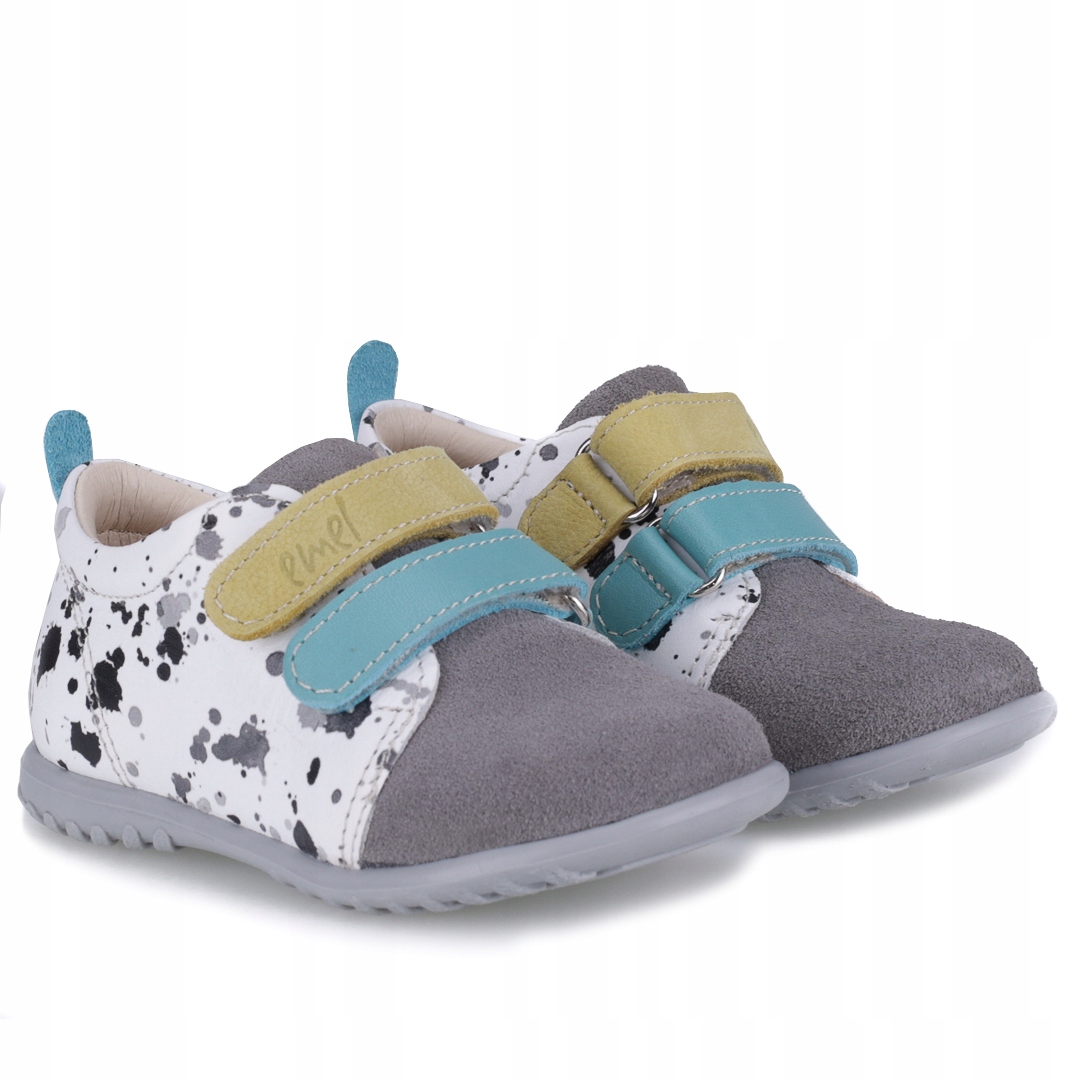 EMEL E2091c-4 BUCIKI TRZEWIKI TRAMPKI SKÓRZANE rzep r.22