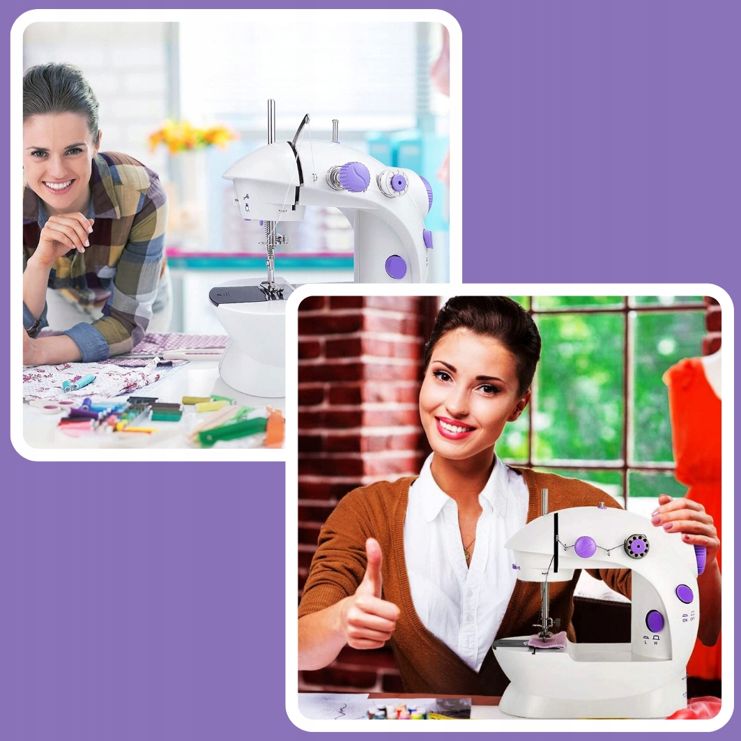 NOWOCZESNA MASZYNA DO SZYCIA LED PRZENOŚNA WIELKI ZESTAW MOC Marka DTM