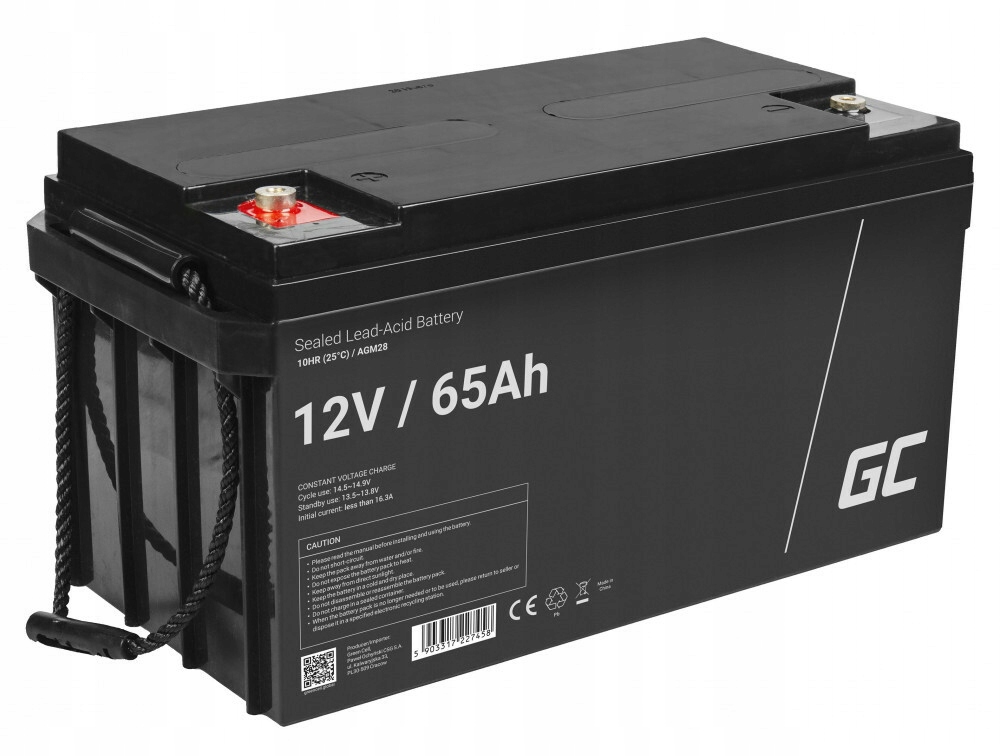 Green Cell AGM28 Agm batéria 12V 65Ah