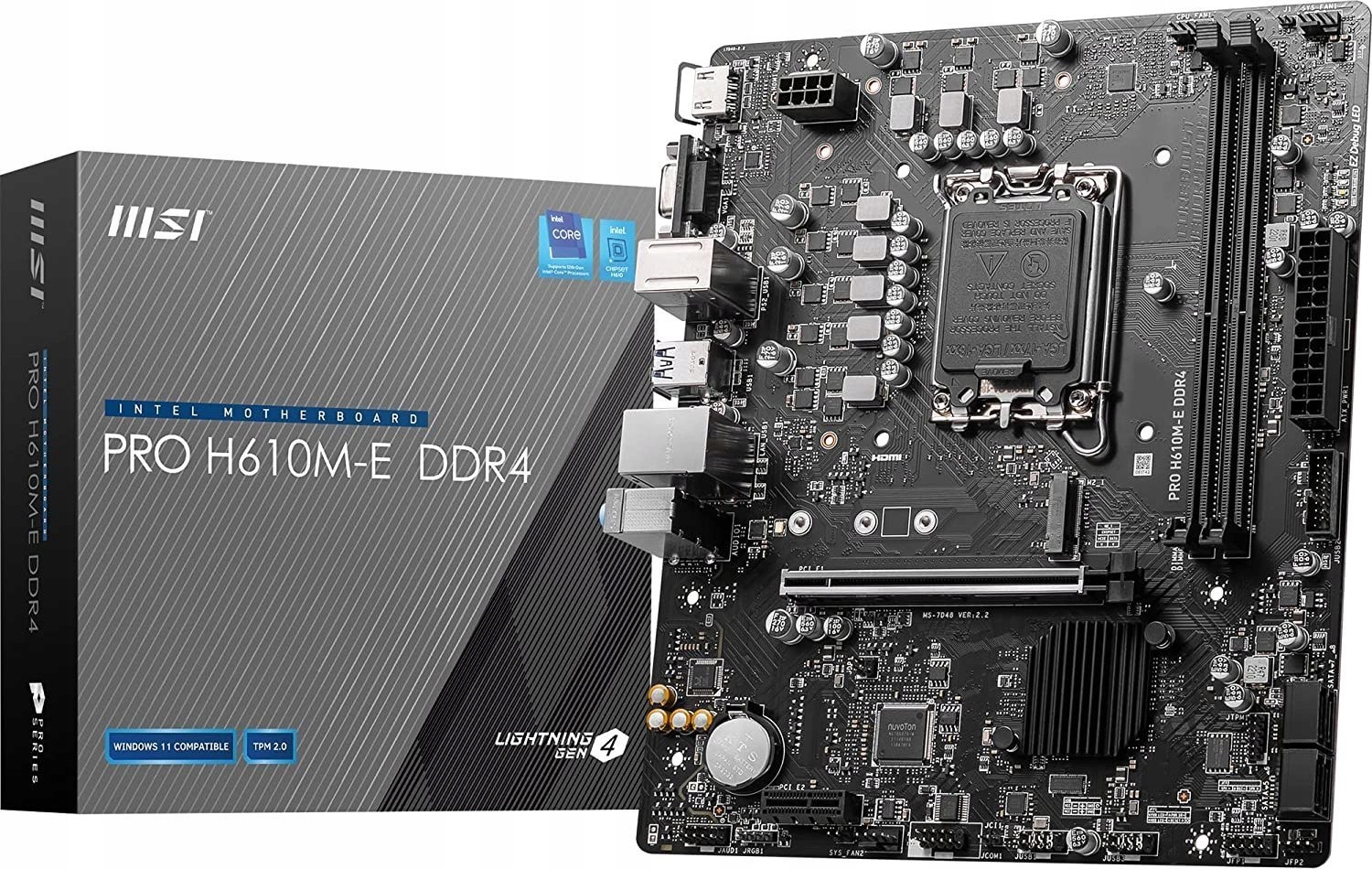 

Płyta główna Msi Pro H610M-E Micro Atx