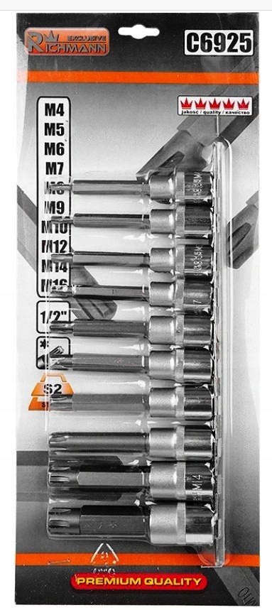 Рибе 1/2 M4-M16 10шт C6925 хвостовик гаечные ключи