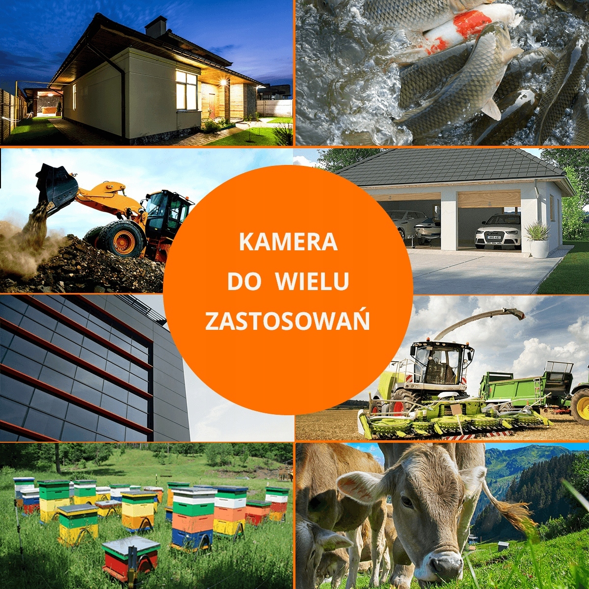 BEZPRZEWODOWE KAMERY WIFI 4 SZTUKI 2MPX FULL HD Maksymalna pojemność dysków 6 TB