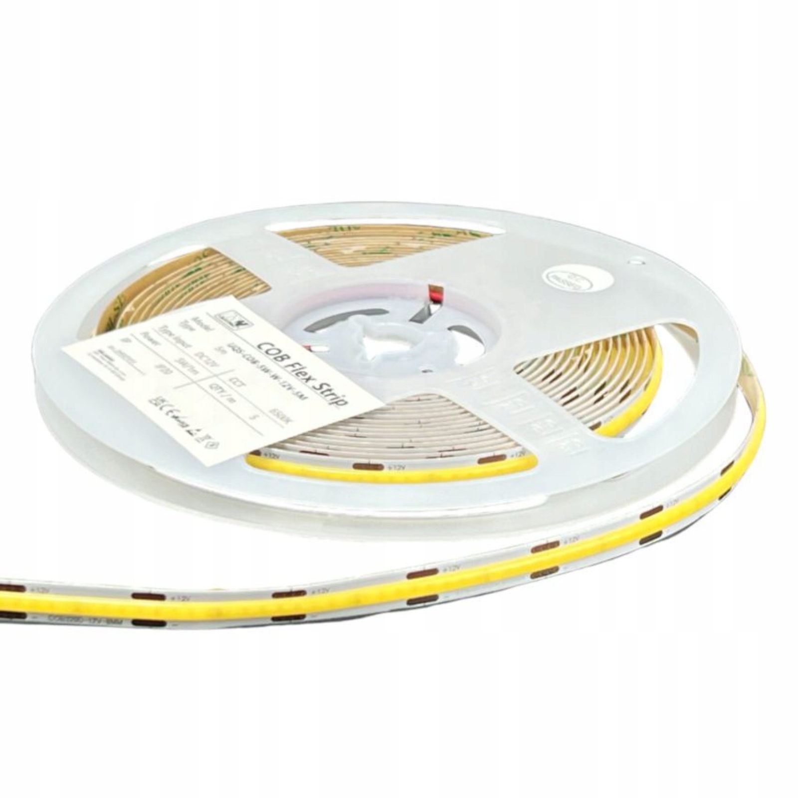 Led pásik Cob 5W 24V 6500K 5 m Dekoratívne a funkčné osvetlenie