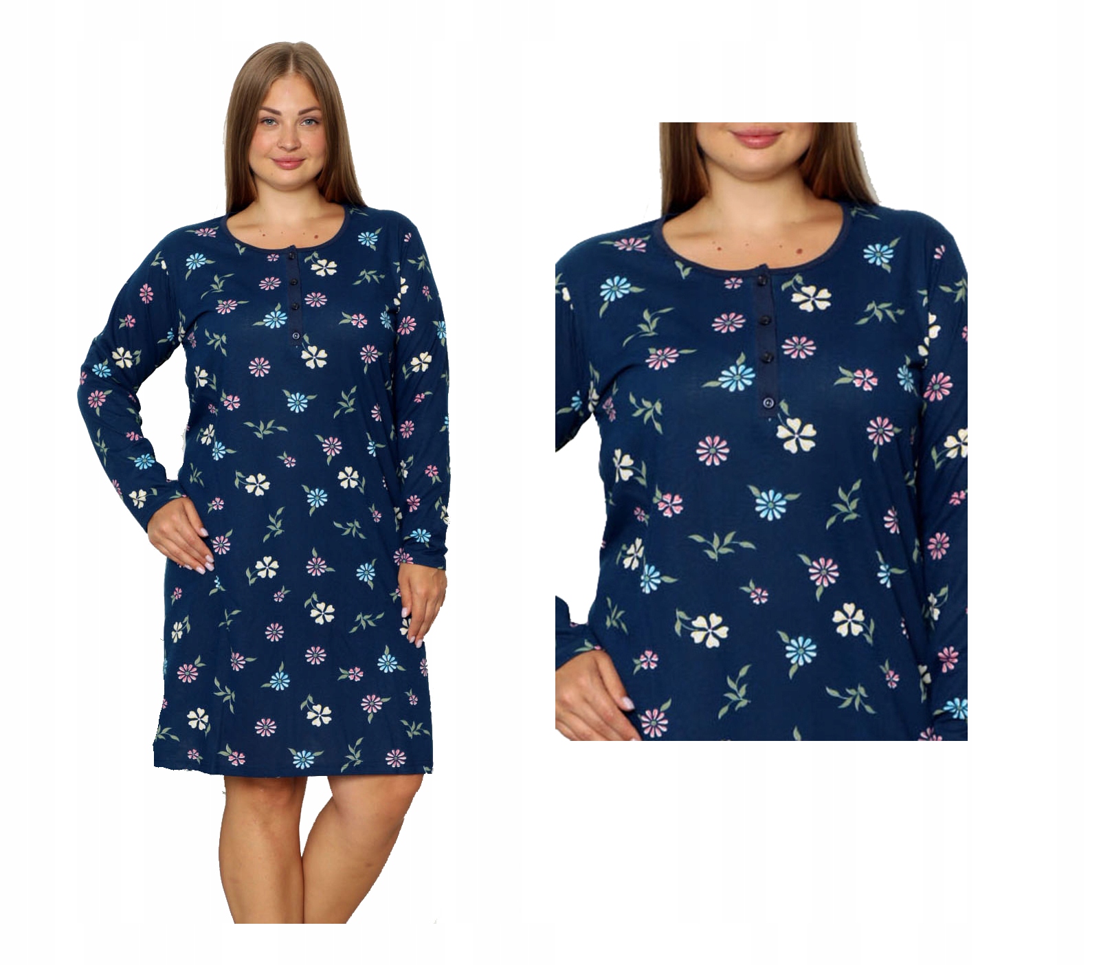 

koszula krótki nocna plus size duży rozmiar damska