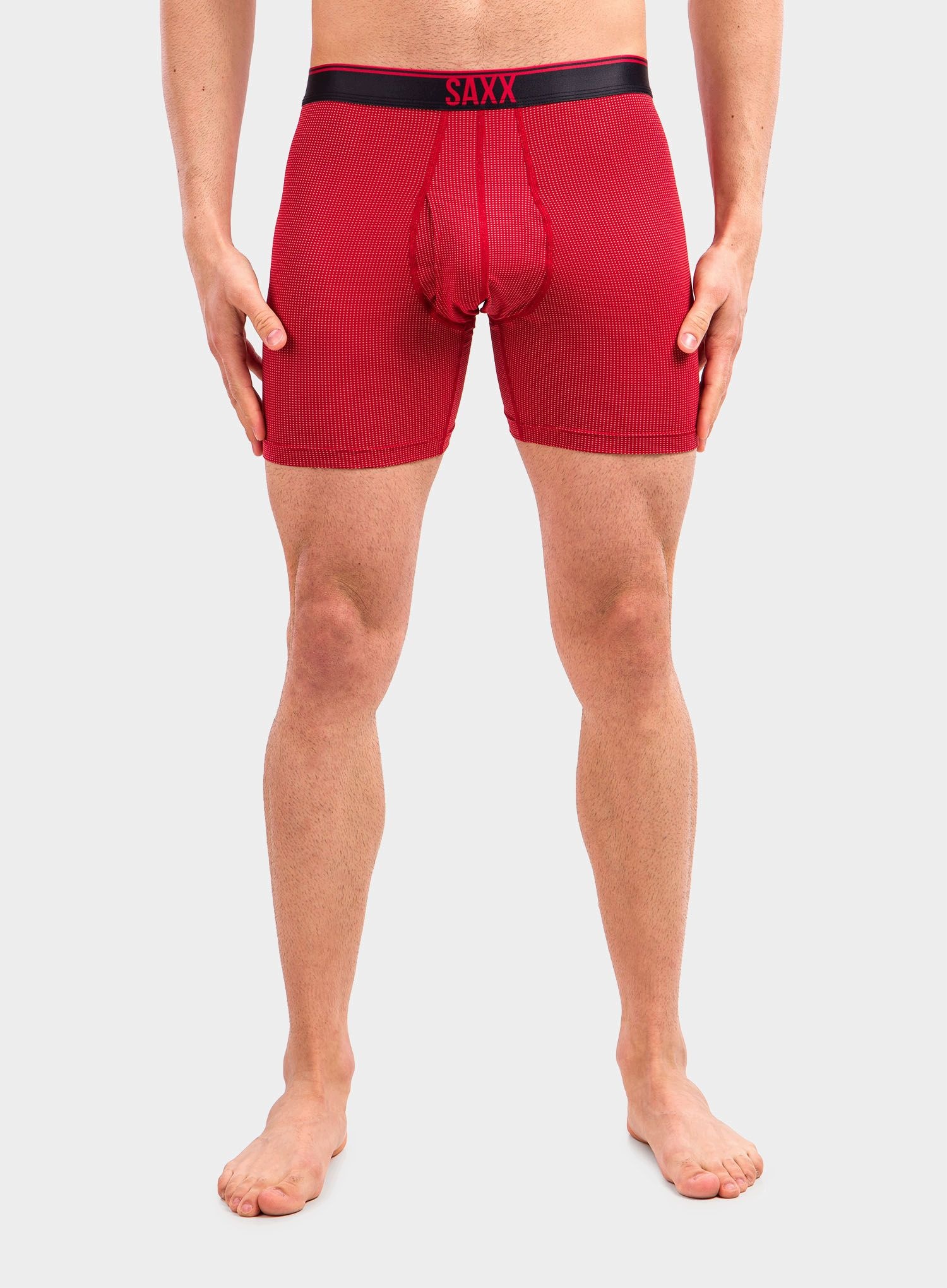 Boxerky Saxx Quest Boxer Brief Fly červené S