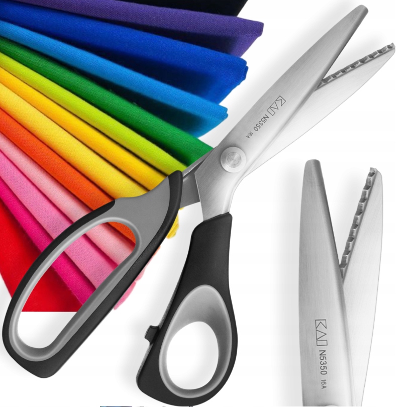 Krejčovské Nůžky Kai Zig-zag Zoubky 23 CM N5350P Ostré Japonské Nůžky