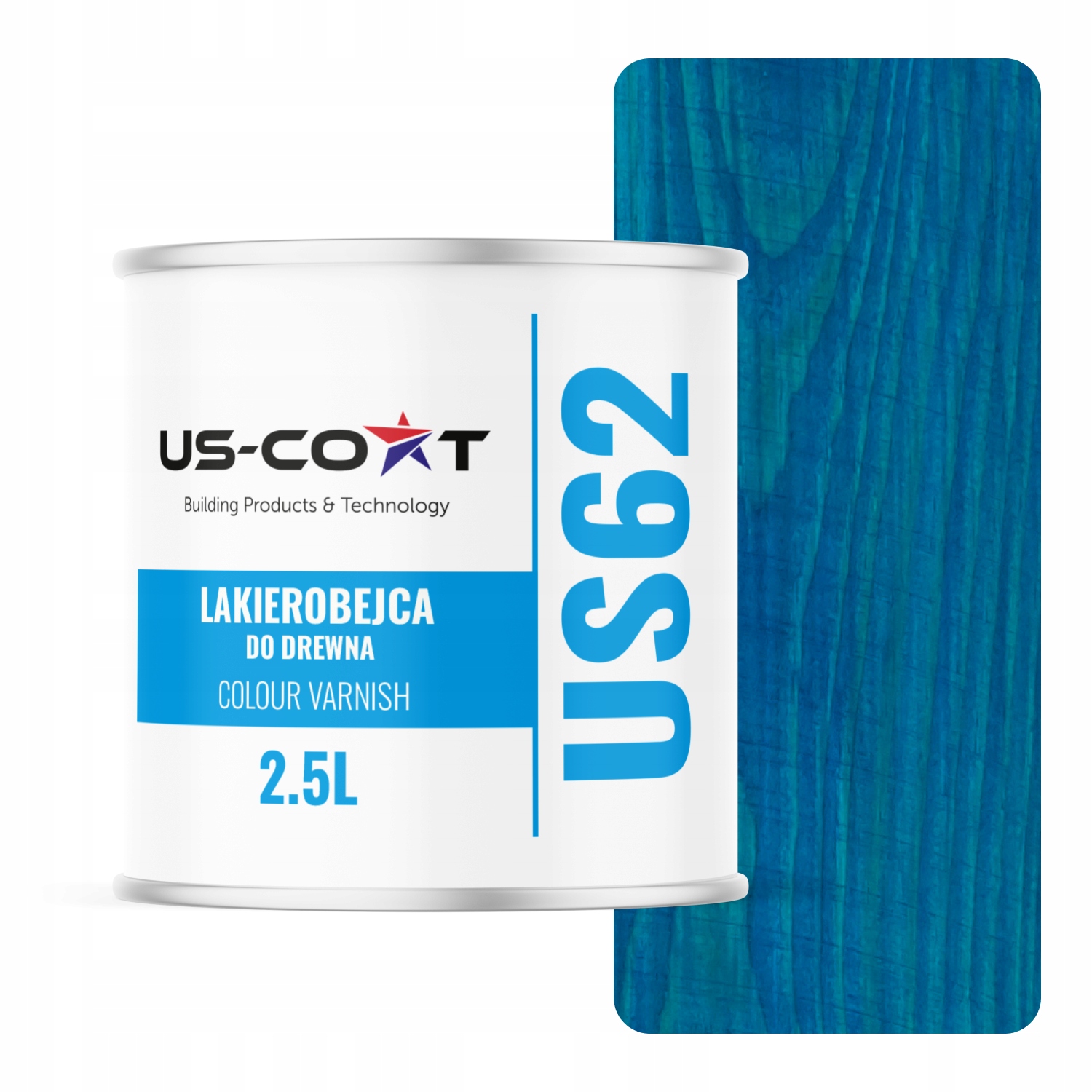 Lakovač Na Dřevo 3V1 Extra Lazura Modrý Satén 2.5L Ochranný Uv