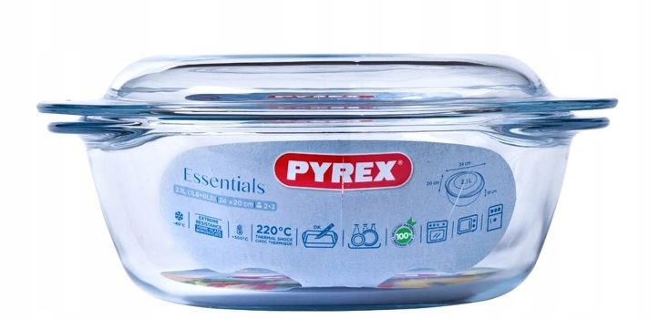 NACZYNIE ŻAROODPORNE OKRĄGŁE PYREX 2,1 L Marka Pyrex