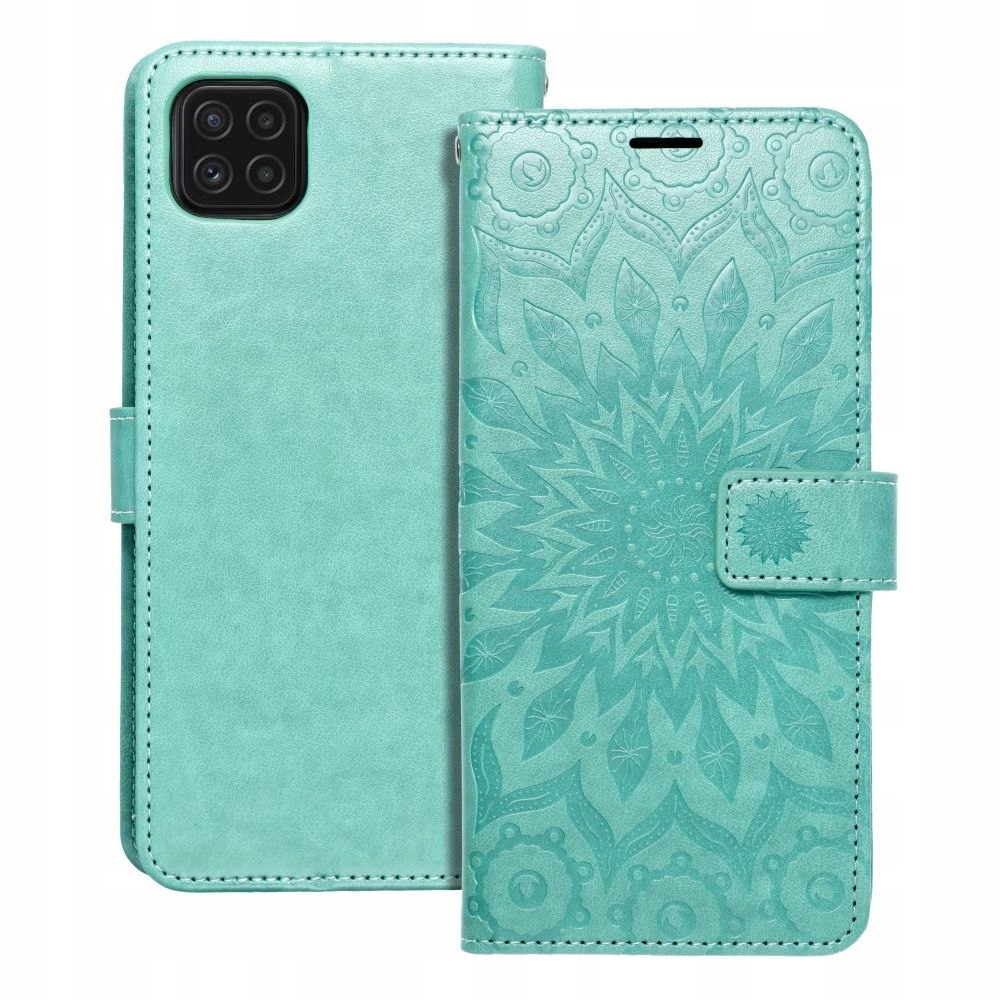 Etui z klapką na Samsung A22 5G Mezzo Book mandala zielone