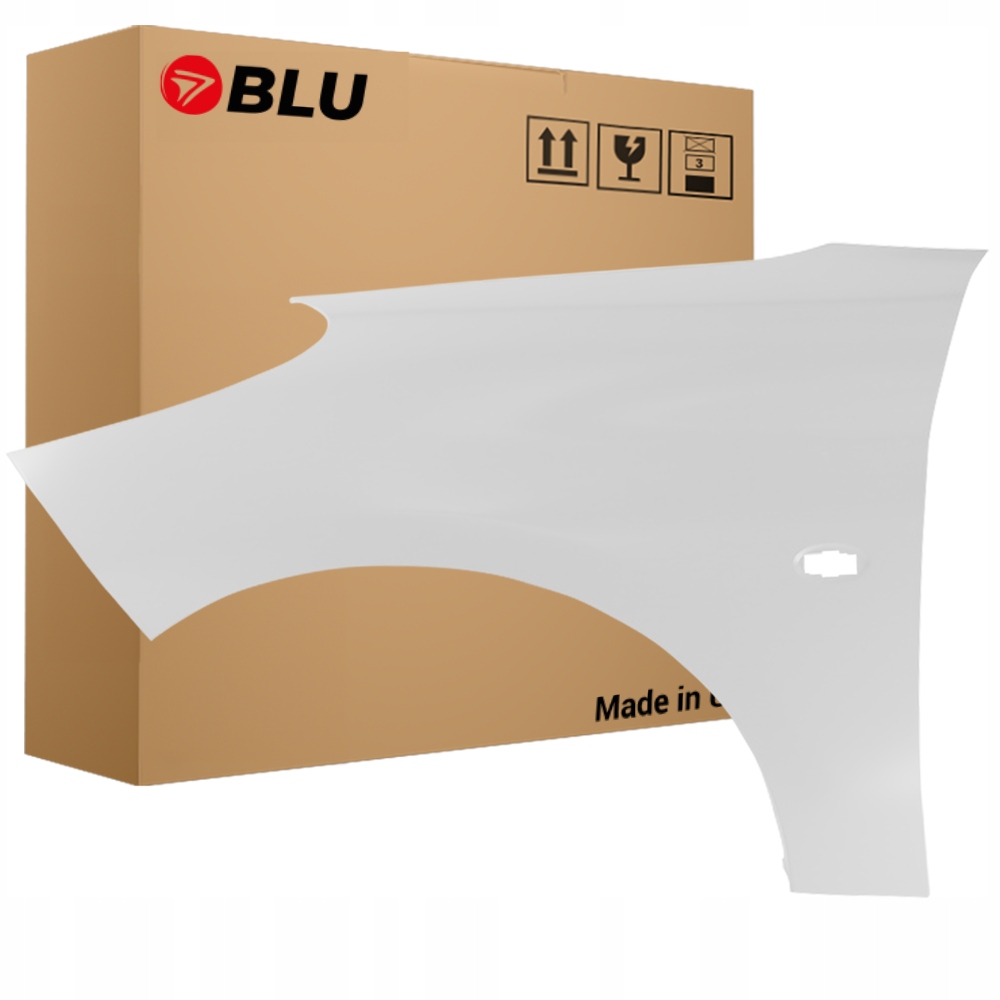 Blu Blatník Peugeot 206+ Ewp levý bílý 07-14 přední WeissBanquise