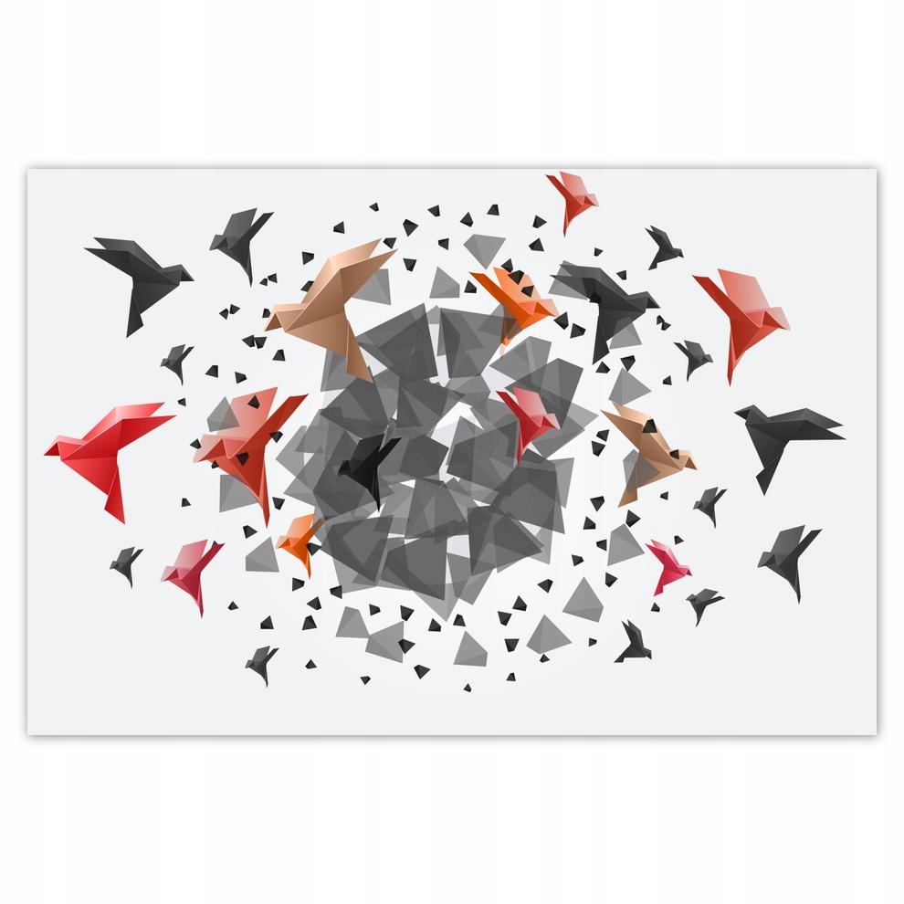

Plakaty 60x40 Odlatujące ptaki Origami