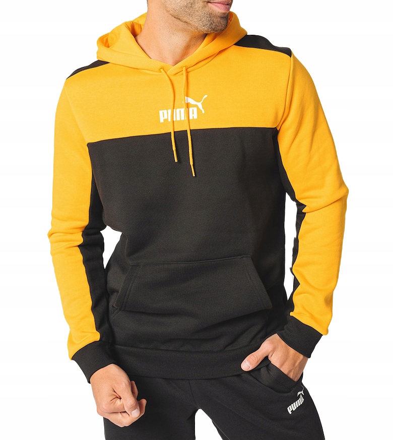 3199 Puma Pánská Mikina Mikina Klokanka S Kapucí , Sporty, Zatepleněná, Černá, M