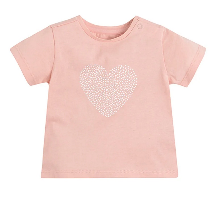

Cool Club T-shirt dziewczęcy serce różowy r 104